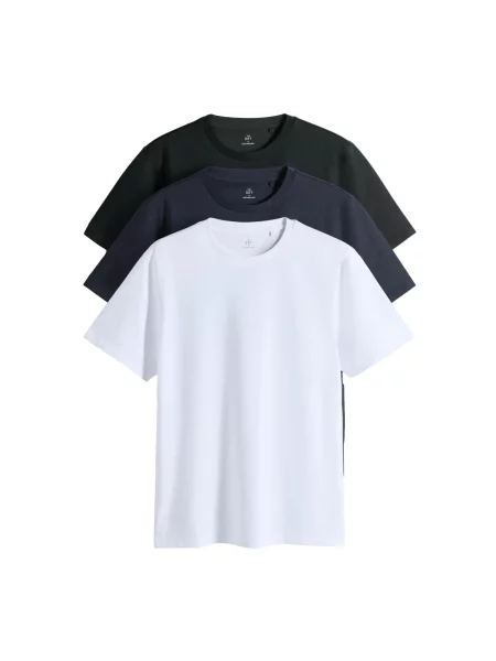 The Set Tricou albastru noapte / negru alb
