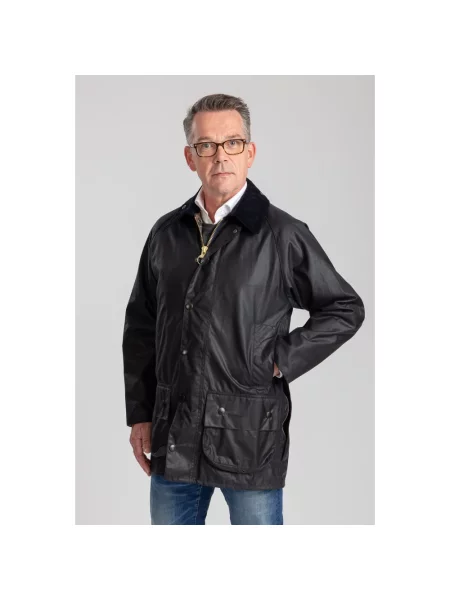 Parka z z patką model ‘BEAUFORT’ Barbour niebieska