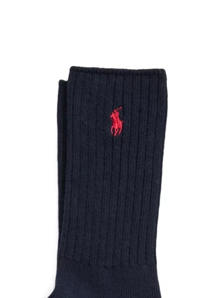 Велурени бягане с яка чорапи Polo Ralph Lauren синьо