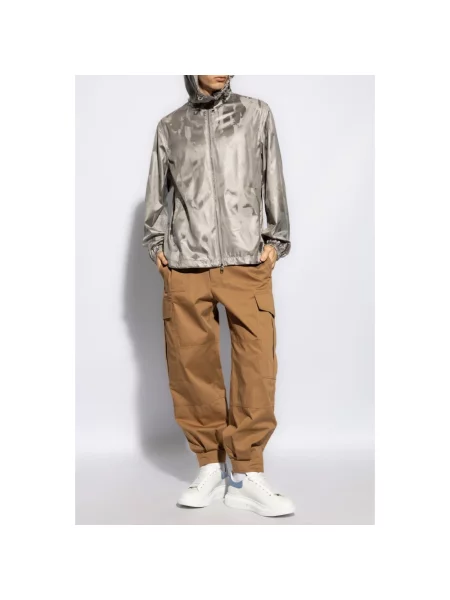 Spodnie cargo Alexander Mcqueen brązowe