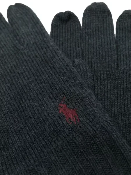 Vunene čarape Polo Ralph Lauren ošišan s vezom crna