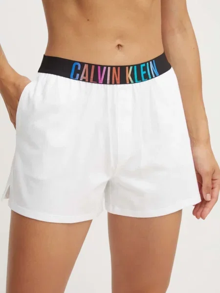 Szövet pizsama Calvin Klein Underwear fehér