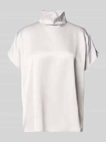 Bluzka o lejącym kroju ze stójką Style Icon Collection