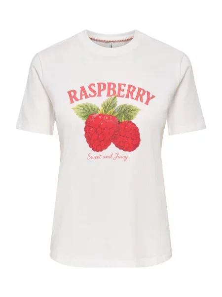 ONLY Tricou ONLKITA murdar alb