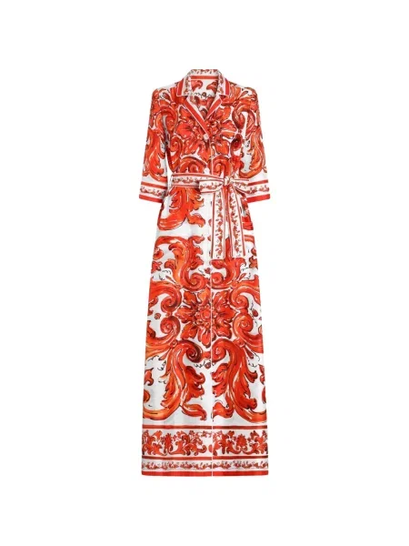 Palton Dolce & Gabbana cu imagine roșu