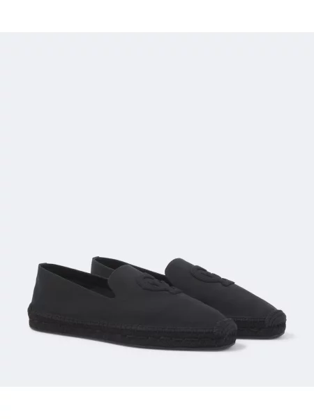 Espadrile Christian Louboutin din canvas negru