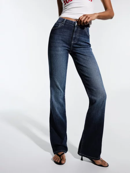 Bershka Džínsy denim modrá