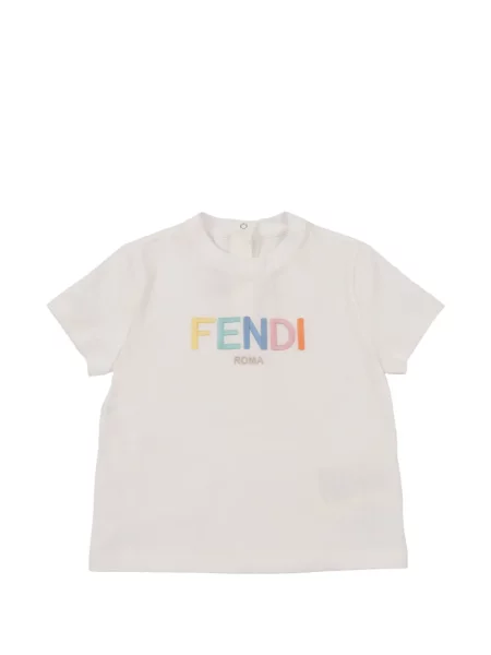 Koszulka dziecięca Fendi biała