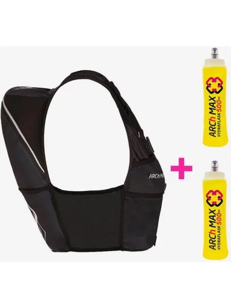 Kamizelka nawadniająca ARCh MAX 8L + 2 Soft Flask ml dla kobiet S-M czarna