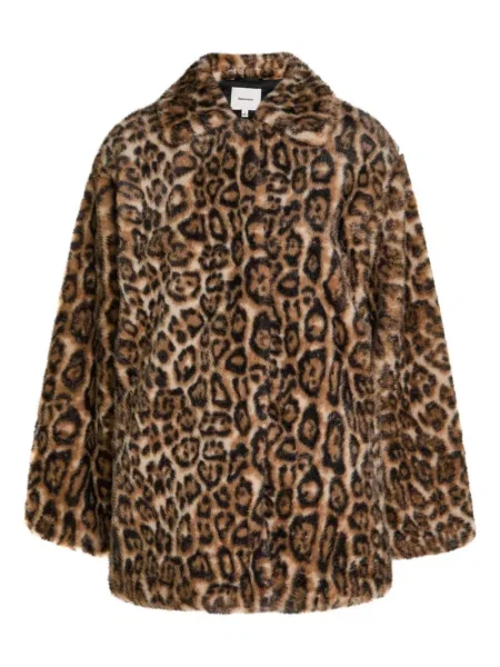 Futro Reformation z nadrukiem w panterkę