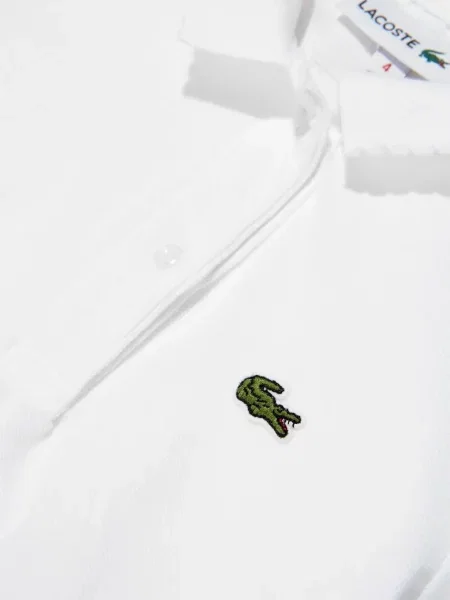Koszulka polo dziecięca Lacoste biała
