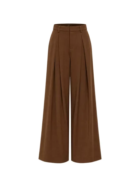 Pantaloni palazzo Isabelle Blanche maro