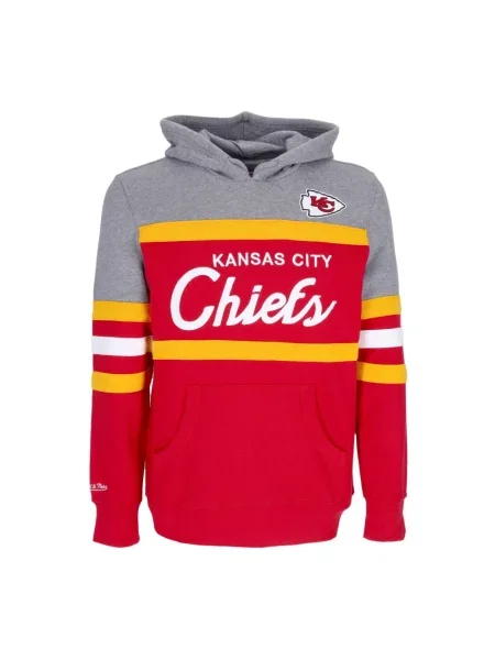 Bluza z kapturem Mitchell & Ness czerwona