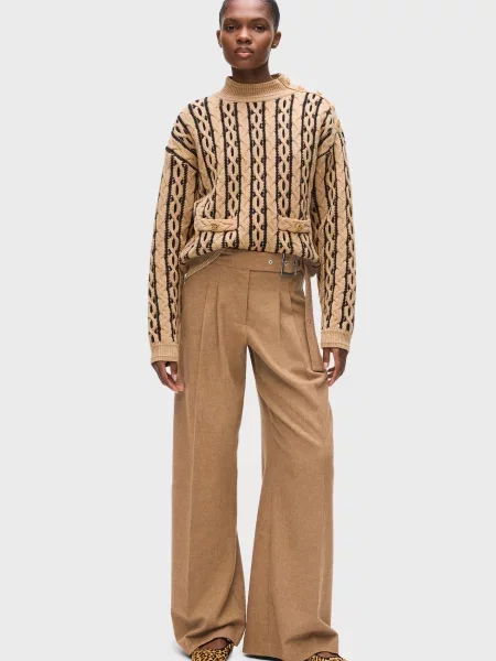 Штани Karl Lagerfeld бежеві