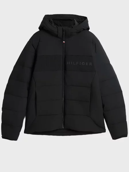 Куртка Tommy Hilfiger з капюшоном чорна