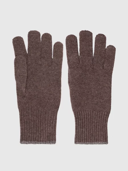 Перчатки Brunello Cucinelli коричневые