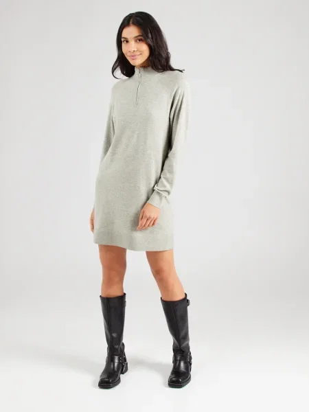 VERO MODA Rochie tricotat VMHAPPINESS deschis gri