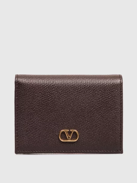 Кожаный кошелек Valentino коричневый