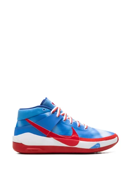 Sneakerși Nike cu șireturi din jerseu albastru