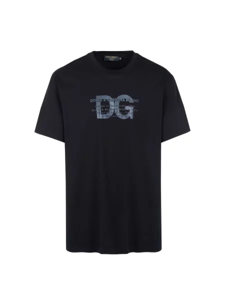 Koszulka Dolce And Gabbana z okrągłym dekoltem czarna