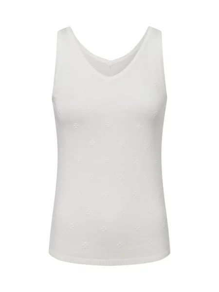 Dzianinowy top Nümph biały