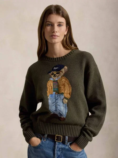 POLO RALPH LAUREN Kötött pulóver | Relaxed fit kék
