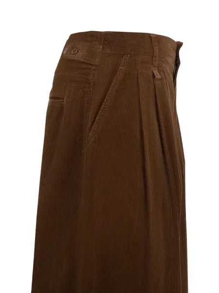 Pantaloni R13 de catifea cord maro