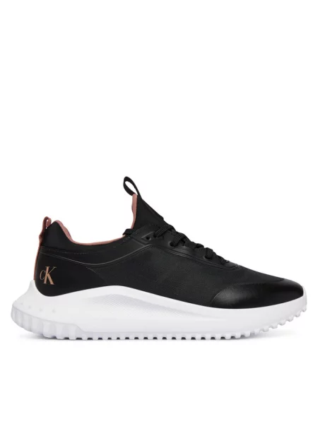 Calvin Klein Jeans Sneakersy Eva Runner Laceup Sock Mat Mix czarny