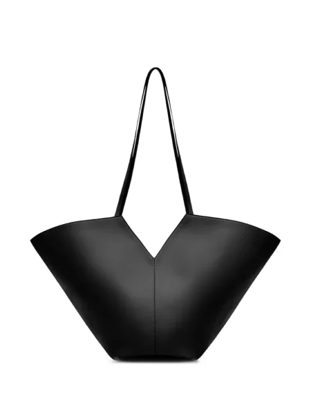 Maksi torebka skórzana Francesco Biasia skórzana czarna