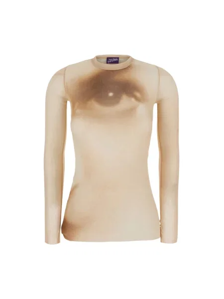 Top Jean Paul Gaultier beżowy
