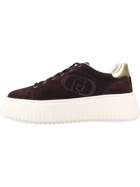 Sneakersy Liu Jo skórzane brązowe