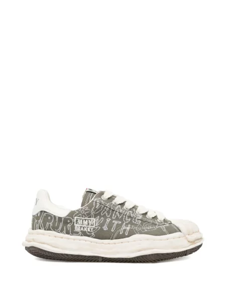Grafic sneakerși Maison Mihara Yasuhiro cu imagine verde