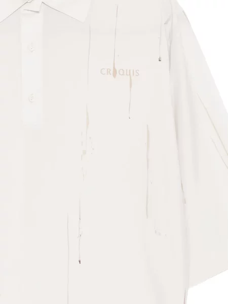 Tricou polo Croquis alb