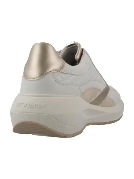 Pantofi Stonefly din velur alb