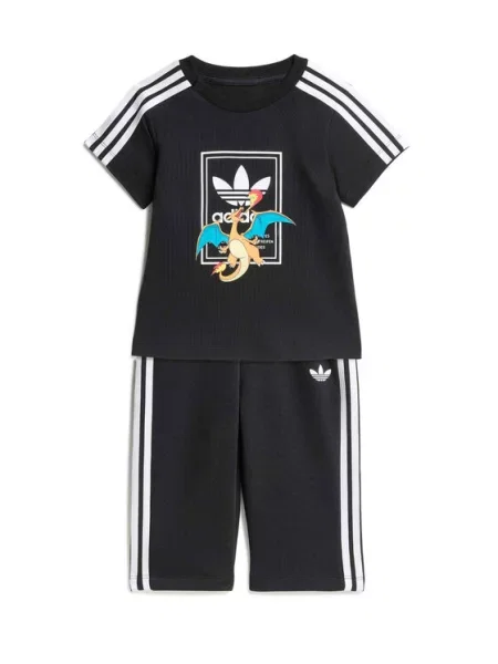 Adidas Póló és rövidnadrág Pokemon fekete
