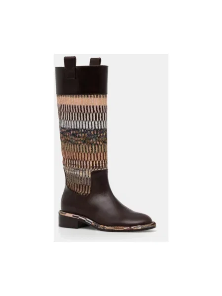 Muszkieterki Missoni brązowe