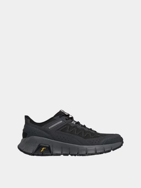 Кожаные повседневные кроссовки Skechers черные