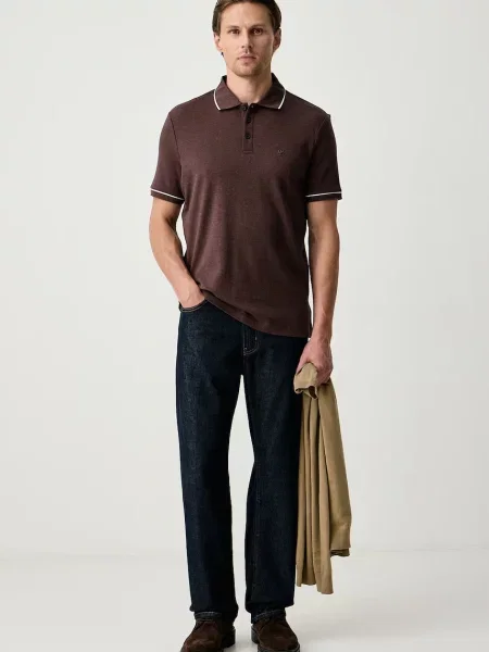 Tricou polo Michael Kors maro