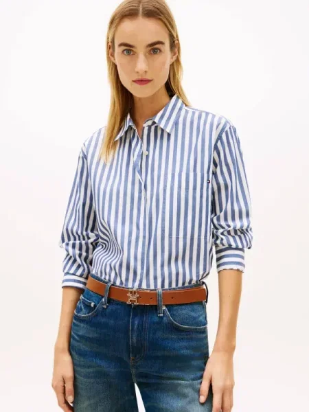 Tommy Hilfiger Cămașă deschis albastru