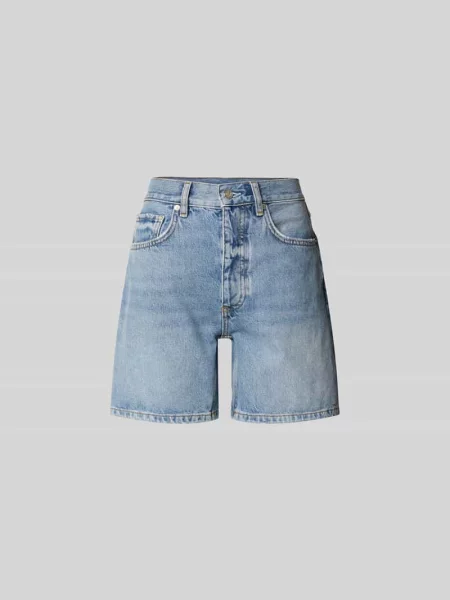 Szorty o kroju regular fit w stylu denimu Anine Bing niebieskie