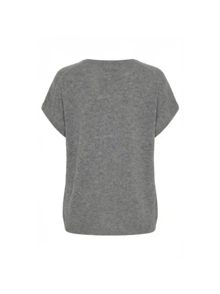 Sweter Btfcph wełniany szary