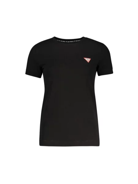 T-shirt GUESS Ss Cn Mini Triangle Black XS czarna