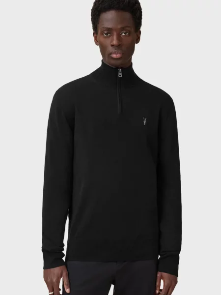 Шерстяной свитер Allsaints черный
