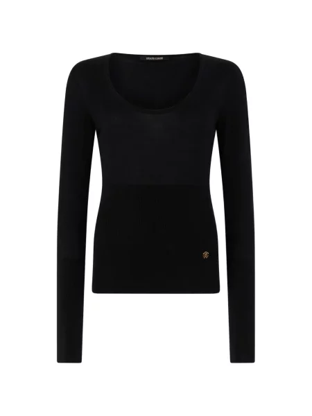 Pulover Roberto Cavalli tricotate negru