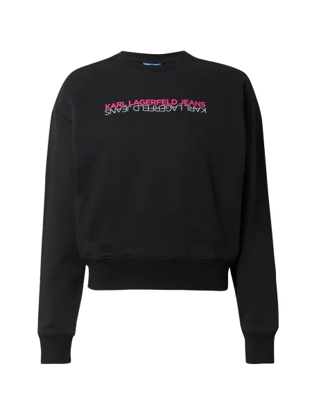 KARL LAGERFELD JEANS Mikina ružová biela čierna