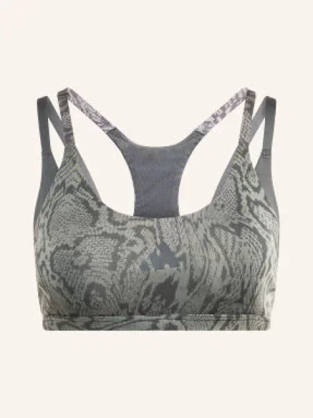 Adidas Biustonosz Sportowy Optime Workout Snake Strappy blau