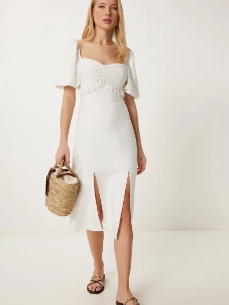 Happiness İstanbul Rochie alb