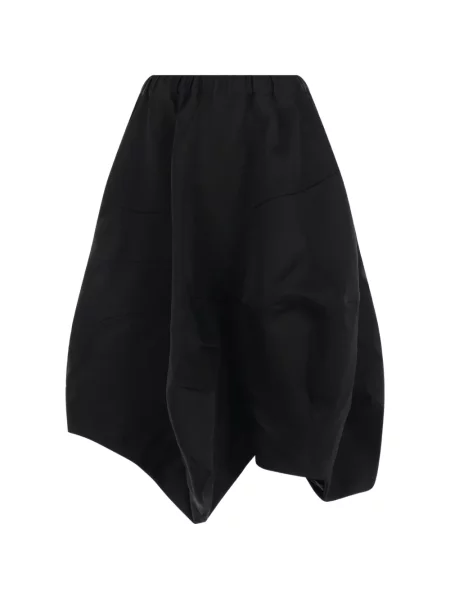 Fustă midi Comme Des Garçons asimetrică negru