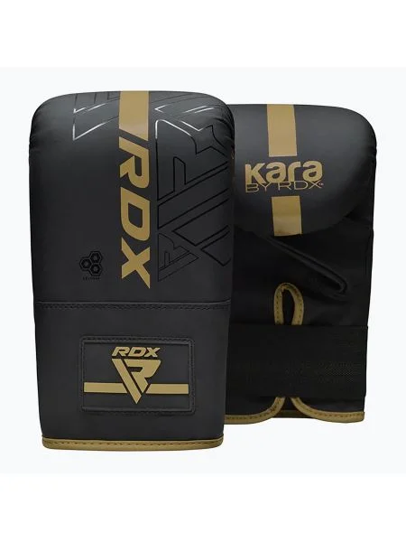 Боксови ръкавици RDX F6 Bag Mitts golden черно