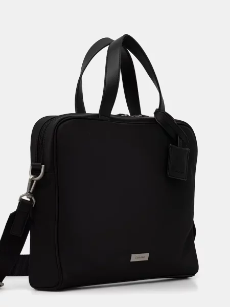 Calvin Klein Taška na laptop Sleek Slim Commuter čierna